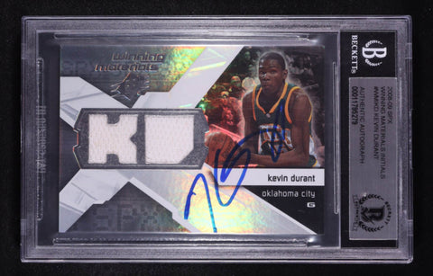 Upper Deck SPX Kevin Durant Winning Materials Auto Patch BGS Rookie RC