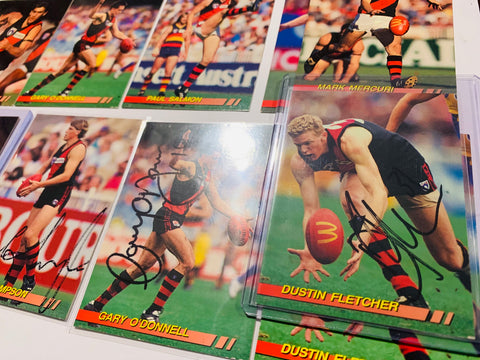 Essendon Lot 1994 Select Signed Fletcher Hird Rookies multiple autos 18 cards