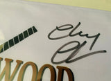 Chevy Chase Signed "Caddyshack" bush wood golf pin flag