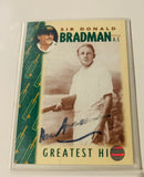 Don Bradman signed Weet-Bix card