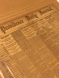 Vintage Newspaper 1888 Jack The Ripper Providence Daily Journal Original Rare