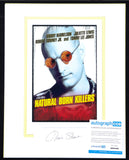 Oliver Stone Signed Natural Born Killers Custom Matted Display