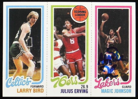 Magic Johnson Signed rookie RP RC auto