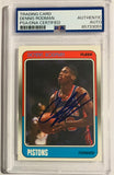 Dennis Rodman Signed 1988 Fleer #43 RC Rookie