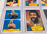 Lot of 8 1986 Scanlens WWF cards Hulk hogan , Andre the giant, rookies etc.