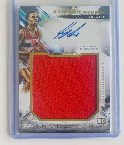 Topps Inception KYSHAWN GEORGE Rookie Patch auto