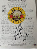 Guns N’ Roses Signed "Welcome to the Jungle" Sheet Music PSA/DNA authentication
