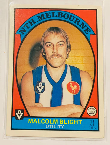 1978 Vfl Malcolm Blight rookie