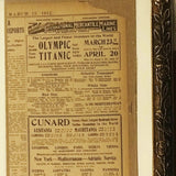 Rare full size 1912 Titanic advertisement