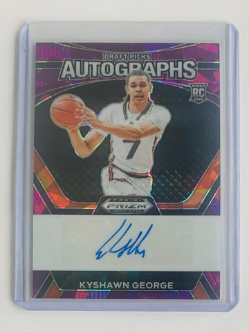 Kyshawn George Purple  Ice Prizm /99 Rookie Auto RC