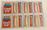 Lot of 8 1986 Scanlens WWF cards Hulk hogan , Andre the giant, rookies etc.