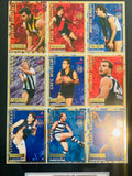1995 AFL Football Bewick Signature Quarters Uncut sheet - 6 autos / 100 limited