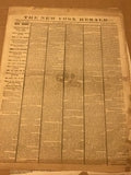 Vintage Newspaper 1865 New York Herald Abraham Lincoln Death