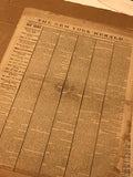 Vintage Newspaper 1865 New York Herald Abraham Lincoln Death
