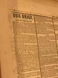 Vintage Newspaper 1865 New York Herald Abraham Lincoln Death