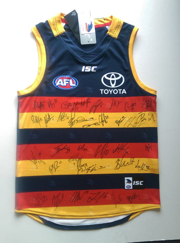 Adelaide Crows 2017 Team signed home Guernsey