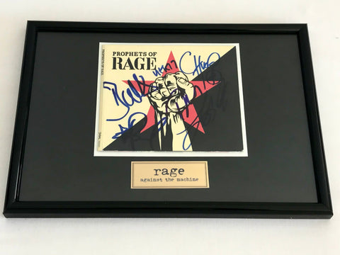 Custom framed Rage Against the Machine signed Albums