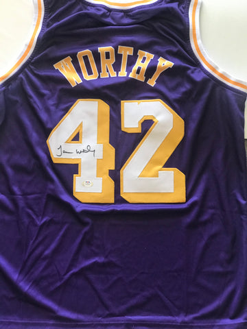 James Worthy signed Jersey