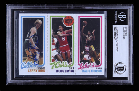 Larry Bird signed rookie RC RP
