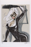 Cat woman limited edition hand signed lithograph