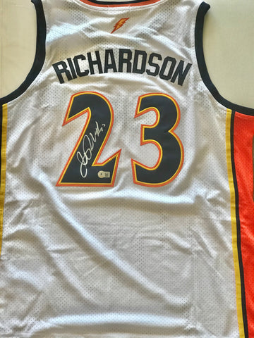 Jason Richardson signed Warriors Jersey