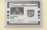 De'Aaron Fox Rookie auto patch /75