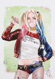 Tony Santiago signed lithograph Harley Quinn