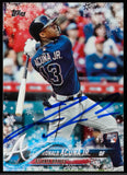 Ronald Acuna Jr. Signed 2018 Topps Walmart Holiday Snowflake #HMW50 RC
