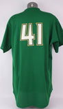 Team issued Milwaukee Brewers St. Patrick's Day spring training jersey Kyle Peterson
