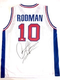 Dennis Rodman signed jersey-  Huge on jersey auto