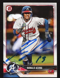 Ronald Acuna Jr. Signed 2018 Bowman RC Auto