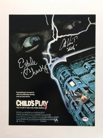Signed Chucky movie poster