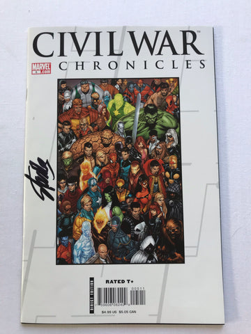 Stan Lee signed Civil War Chronicles