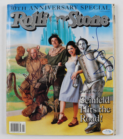 Jerry Seinfeld & Jason Alexander Signed 1998 Rolling Stones Magazine