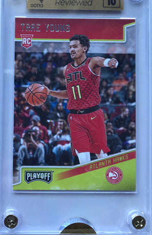 Trae Young Panini Playoff graded 10