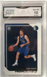 Luka Doncic Hoops rookie GMA10 mint