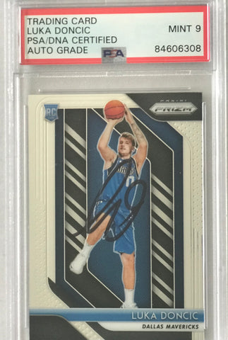 Luka Doncic Signed Prizm rookie Card RC Auto