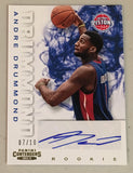 Andre Drummond Rare Panini Contenders Rookie Auto /10 Signed On Card RC