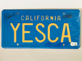 Cheech Marin & Tommy Chong Signed "Up in Smoke" License Plate