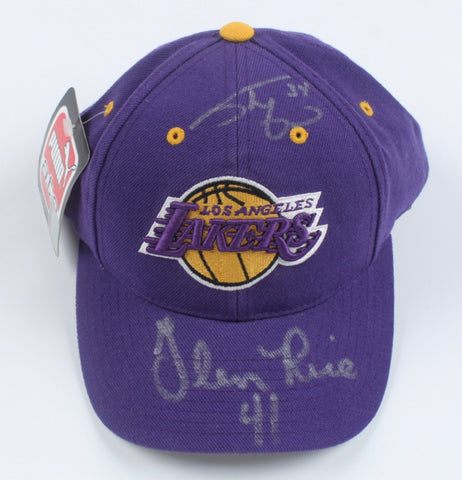 Shaquille O'Neal & Glen Rice Signed Lakers Adjustable Hat