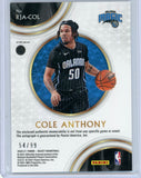Cole Anthony rookie RC Auto Patch /99 Select