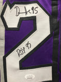 Damon Stoudamire signed and inscribed Jersey