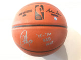 Stephen Curry Signed NBA Game Ball Basketball Inscribed "15-16 B2B MVP"