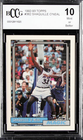 Shaquille O'Neal 1992 BCCG 10 Rookie RC