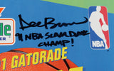 Dee Brown, Spud Webb, & Dominique Wilkins Signed 11x17 Gatorade 1991 Slam Dunk Championship Poster with Slam Dunk Inscriptions